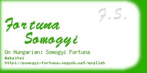 fortuna somogyi business card